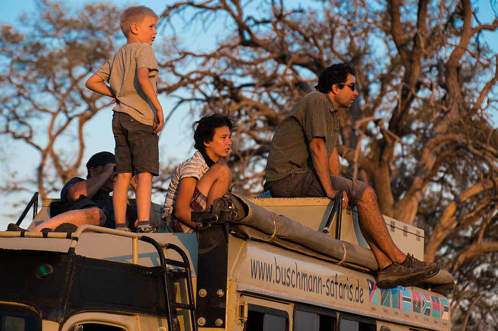 Das Dach des Magirus ist nicht nur für Kinder die bevorzugte Aussichtsplatform