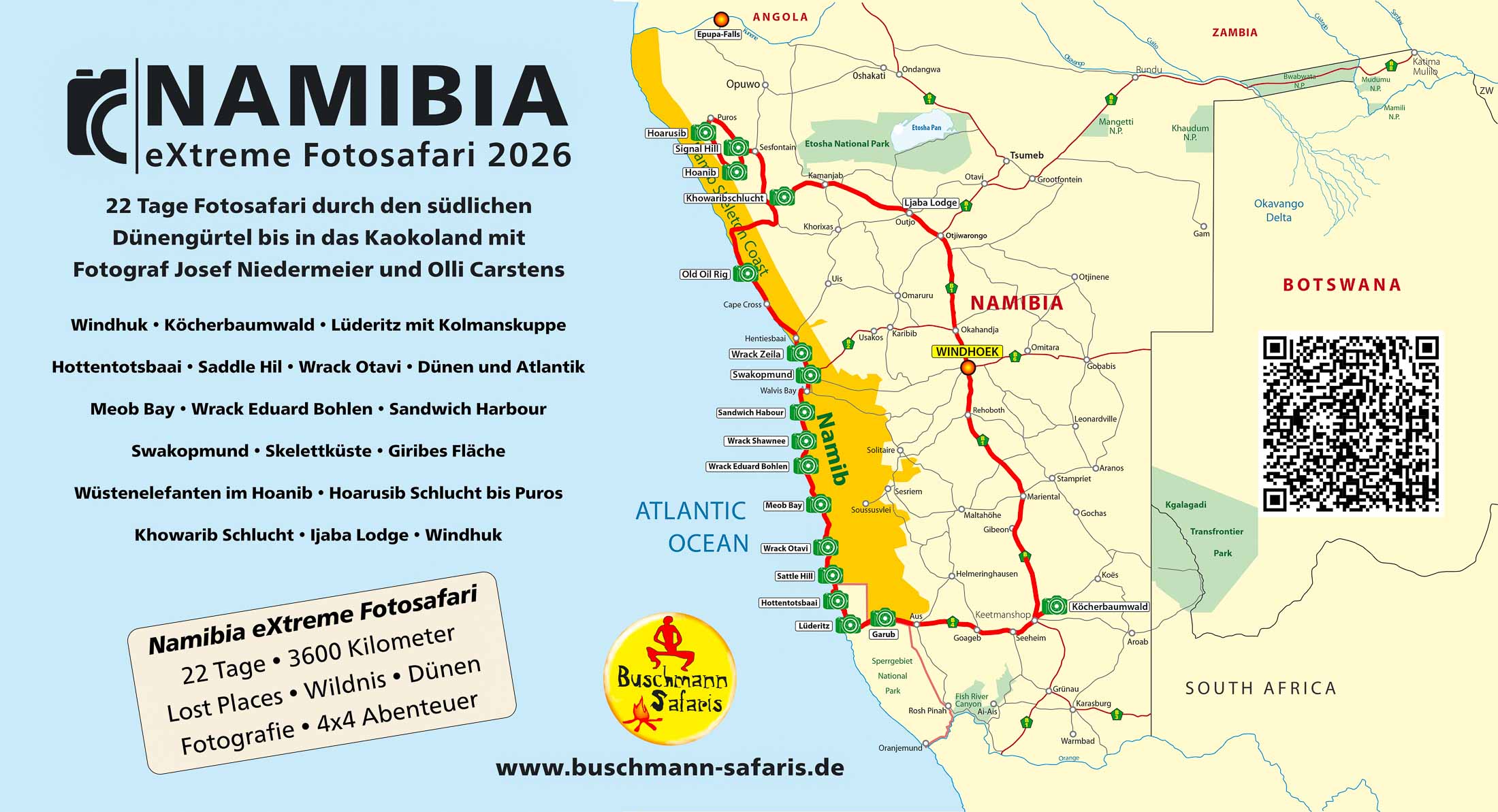 Namibia eXtreme Fotosafari 2026